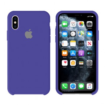 Чехол Silicone Case Original iPhone X, XS №40 (Sapphire blue) (N44) в Одессе