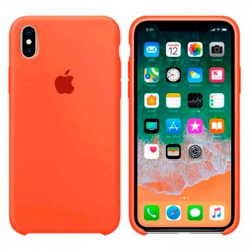 Чехол Silicone Case Original iPhone X, XS №13 (Orange) (N13) в Одессе