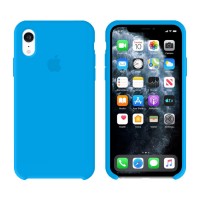 Чехол Silicone Case Original iPhone XR № 3 (Deep Lake Blue) (N03)