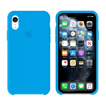 Чехол Silicone Case Original iPhone XR № 3 (Deep Lake Blue) (N03) в Одессе