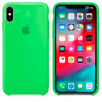 Чехол Silicone Case Original iPhone XS Max №31 (Dark green) (N32)