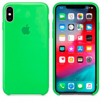 Чехол Silicone Case Original iPhone X, XS №31 (Dark green) (N32) в Одессе