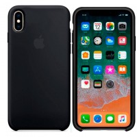 Чехол Silicone Case Original iPhone XS Max №18 (Black) (N18)