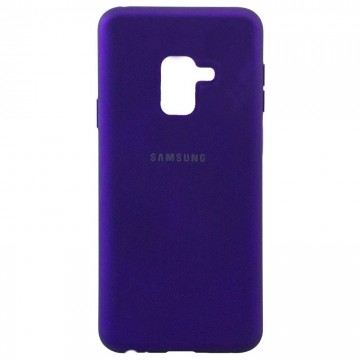 Чехол Silicone Case Full Samsung A8 Plus 2018 A730 фиолетовый в Одессе