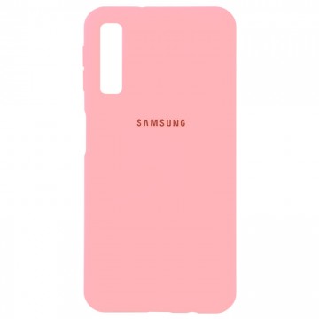 Чехол Silicone Case Full Samsung A7 2018 A750 розовый в Одессе