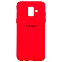 Чехол Silicone Case Full Samsung A6 2018 A600 красный