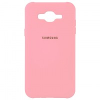 Чехол Silicone Case Full Samsung J7 2015 J700, J7 Neo J701 розовый