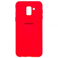 Чехол Silicone Case Full Samsung J6 2018 J600 красный