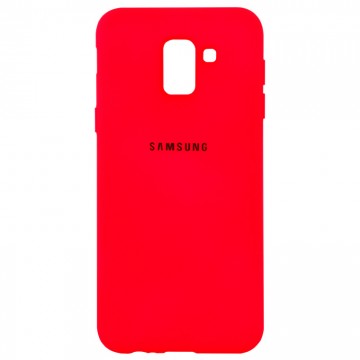 Чехол Silicone Case Full Samsung J6 2018 J600 красный в Одессе