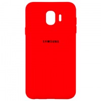 Чехол Silicone Case Full Samsung J4 2018 J400 красный