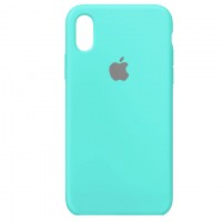 Чехол Silicone Case Full iPhone XS Max бирюзовый