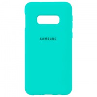 Чехол Silicone Case Full Samsung S10E G970 бирюзовый