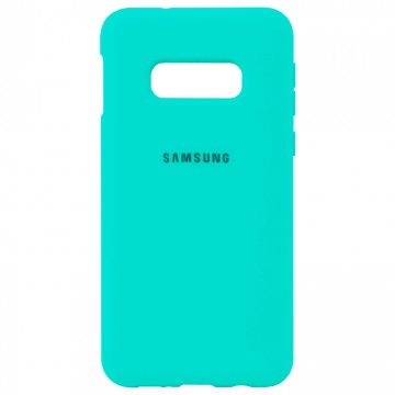 Чехол Silicone Case Full Samsung S10E G970 бирюзовый в Одессе