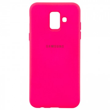 Чехол Silicone Case Full Samsung A6 2018 A600 малиновый в Одессе