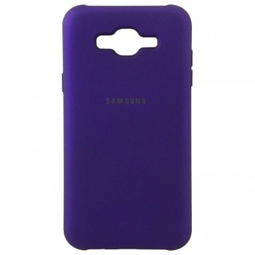 Чехол Silicone Case Full Samsung J7 2015 J700, J7 Neo J701 фиолетовый в Одессе