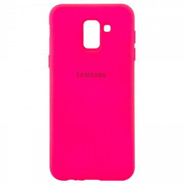 Чехол Silicone Case Full Samsung J6 2018 J600 малиновый в Одессе