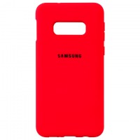 Чехол Silicone Case Full Samsung S10E G970 красный