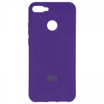 Чехол Silicone Case Full Xiaomi Mi 8 Lite фиолетовый в Одессе