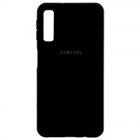 Чехол Silicone Case Full Samsung A7 2018 A750 черный