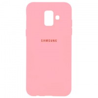 Чехол Silicone Case Full Samsung A6 2018 A600 розовый