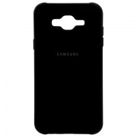 Чехол Silicone Case Full Samsung J7 2015 J700, J7 Neo J701 черный