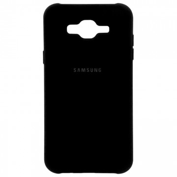 Чехол Silicone Case Full Samsung J7 2015 J700, J7 Neo J701 черный в Одессе