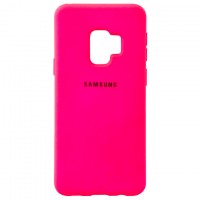 Чехол Silicone Case Full Samsung S9 G960 малиновый