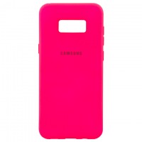 Чехол Silicone Case Full Samsung S8 Plus G955 малиновый