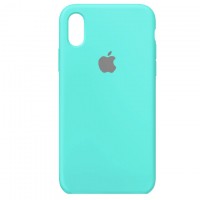 Чехол Silicone Case Full iPhone X, XS бирюзовый