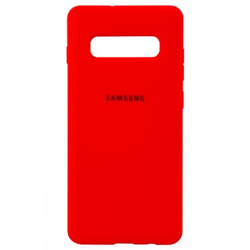 Чехол Silicone Case Full Samsung S10 G973 красный в Одессе