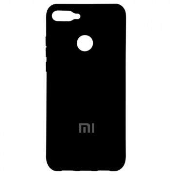 Чехол Silicone Case Full Xiaomi Mi 8 Lite черный в Одессе