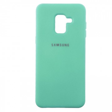 Чехол Silicone Case Full Samsung A8 2018 A530 бирюзовый в Одессе