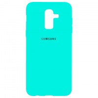 Чехол Silicone Case Full Samsung J8 2018 J810 бирюзовый