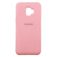 Чехол Silicone Case Full Samsung J2 Core 2018 J260 розовый