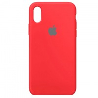 Чехол Silicone Case Full iPhone X, XS красный