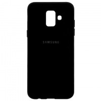 Чехол Silicone Case Full Samsung A6 2018 A600 черный