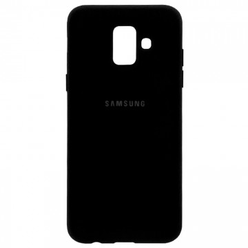 Чехол Silicone Case Full Samsung A6 2018 A600 черный в Одессе