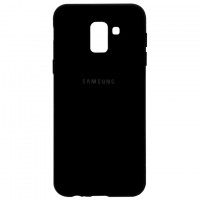 Чехол Silicone Case Full Samsung J6 2018 J600 черный