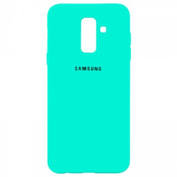 Чехол Silicone Case Full Samsung A6 Plus 2018 A605 бирюзовый в Одессе