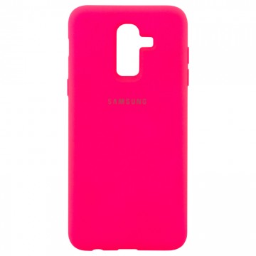 Чехол Silicone Case Full Samsung J8 2018 J810 малиновый в Одессе