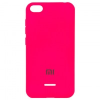 Чехол Silicone Case Full Xiaomi Redmi 6A малиновый