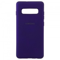 Чехол Silicone Case Full Samsung S10 G973 фиолетовый