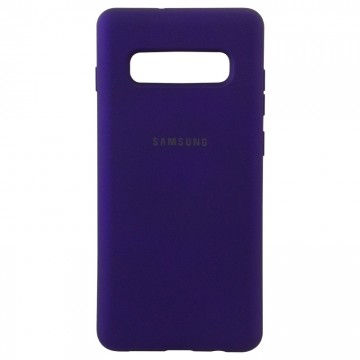 Чехол Silicone Case Full Samsung S10 G973 фиолетовый в Одессе