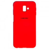 Чехол Silicone Case Full Samsung J6 Plus 2018 J610 красный