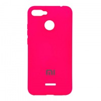 Чехол Silicone Case Full Xiaomi Redmi 6 малиновый