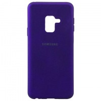 Чехол Silicone Case Full Samsung A8 2018 A530 фиолетовый