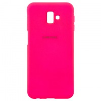 Чехол Silicone Case Full Samsung J6 Plus 2018 J610 малиновый