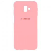 Чехол Silicone Case Full Samsung J6 Plus 2018 J610 розовый