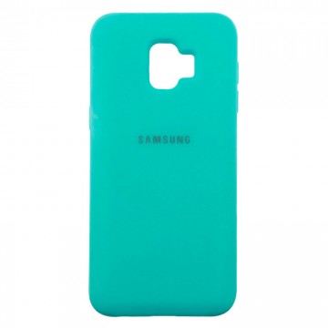 Чехол Silicone Case Full Samsung J2 2018 J250, J2 Pro 2018 бирюзовый в Одессе