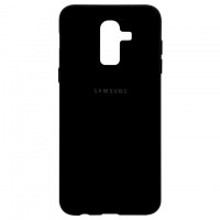 Чехол Silicone Case Full Samsung J8 2018 J810 черный